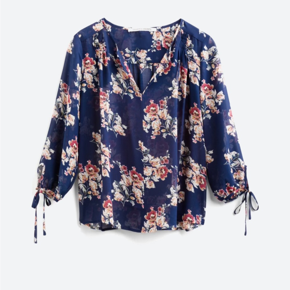 Collective Concepts Zimmerman Tie Sleeve Blouse